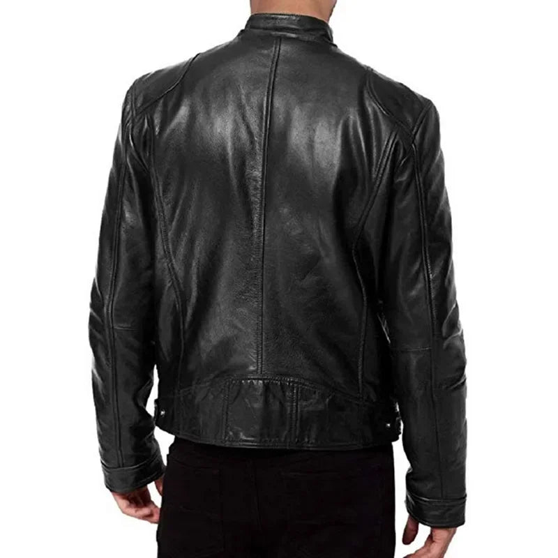 Customized 2024 New UZZDSS Leather Jacket Men Men's Leather Jackets